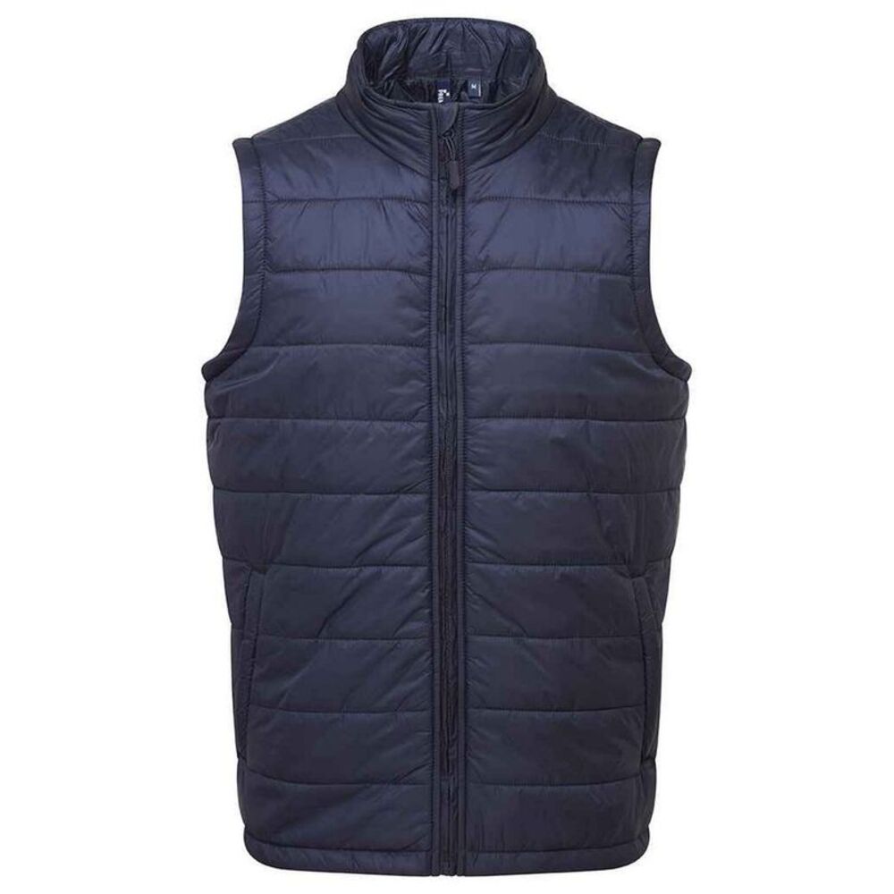 Premier Mens Recyclight Padded Vest / Navy
